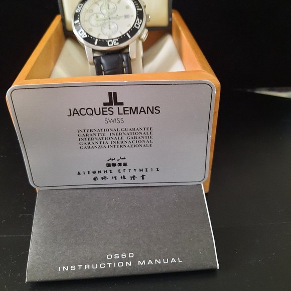 Vintage Jacques Lemans Chronograph Watch NIB - Picture 6 of 8